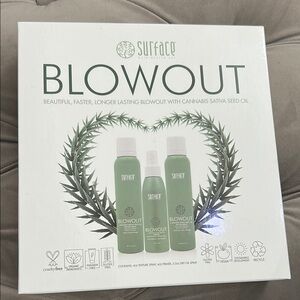 Green and White Heat Protectant for Hair